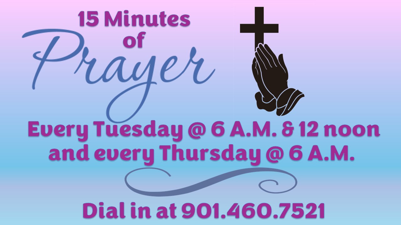 15 minutes of prayer